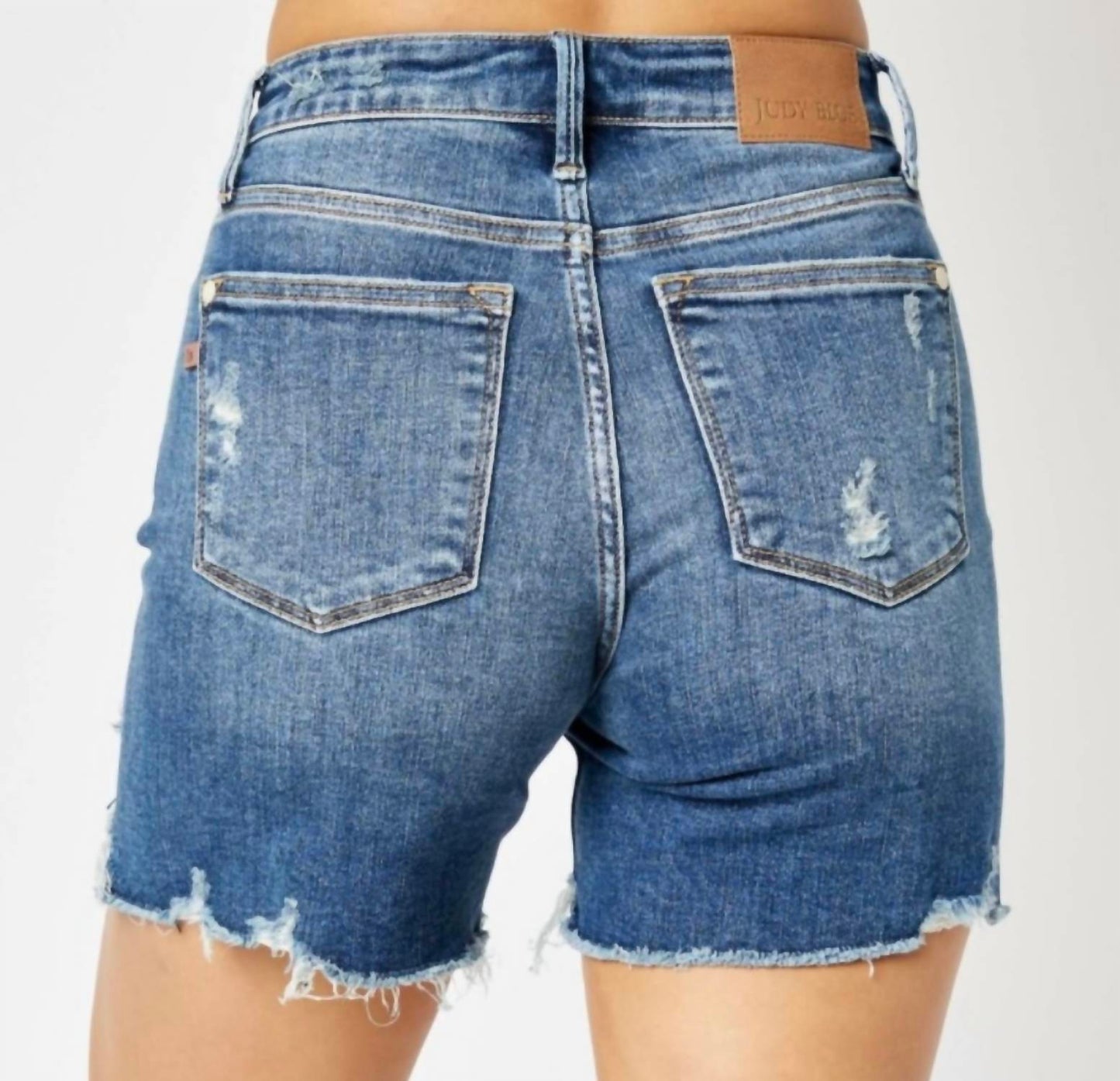 Judy Blue - Mid rise Hi-Lo Shorts