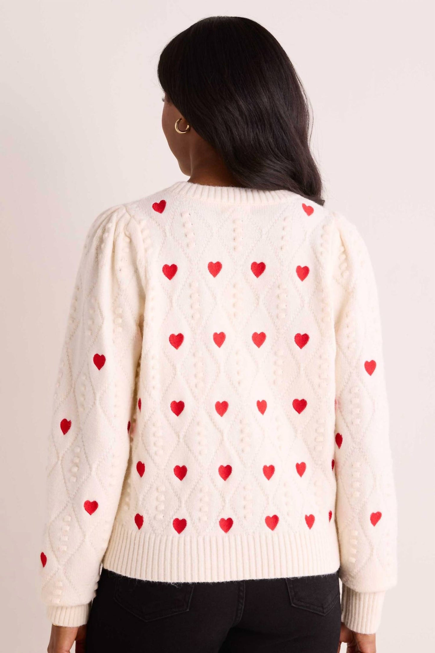 &Merci - Heart Knit Sweater