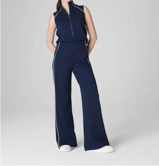 Spanx - Macacão sem mangas com decote redondo e piquê Airessentials