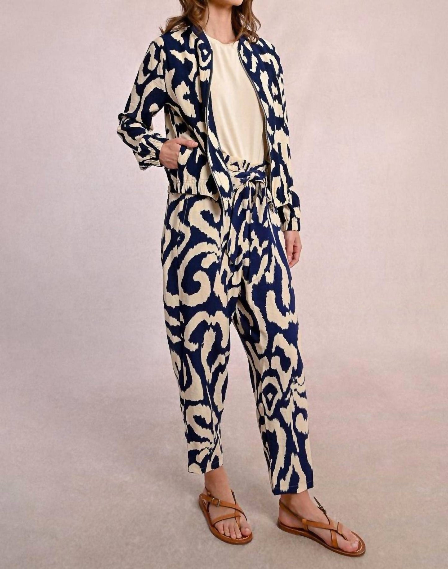Molly Bracken - Printed Zip Up Jacket