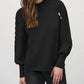 Joseph Ribkoff - Mock Neck Long Puff Sleeve Top