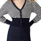 Steve Madden - Lauryn Stripe Crop Cardigan