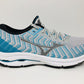 Tênis de corrida Mizuno Wave Rider 24 Knit feminino, azul, tamanho 12 D(W) EUA