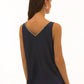 Joseph Ribkoff - Satin Sleeveless With Rhinestone Trim Top