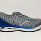 Tênis de corrida Mizuno Wave Rider 24 Waveknit masculino, cinza fosco/branco, tamanho 7,5 D(M) EUA