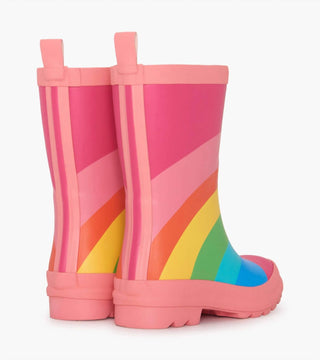 Hatley - Botas de chuva foscas arco-íris para meninas