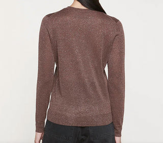Enza Costa - Cardigan de malha Lamé