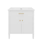Bathroom Vanity With Sink, Soft Close Doors And Adjustable Shelf