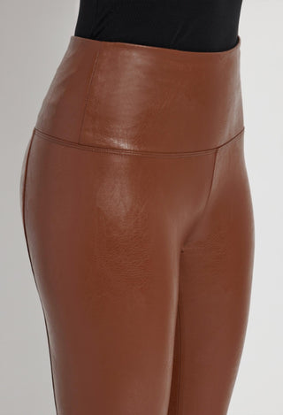 Lysse - Legging de couro texturizado