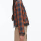 3.1 Phillip Lim - Long Sleeve Cropped Shirt With Lace Hem