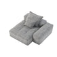 Modern Oversized Modular Sectional Sofa with Sparkling Chenille Fabric