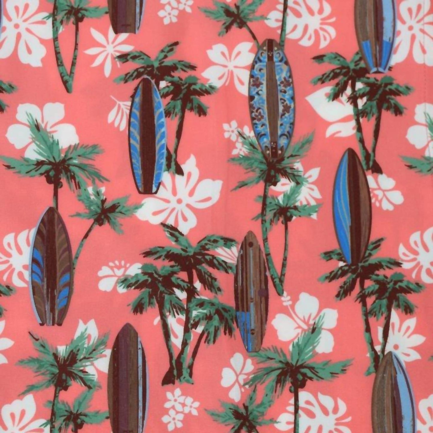 Buoy & Boat - Men's Short Sleeve Button Down Tropical Surf