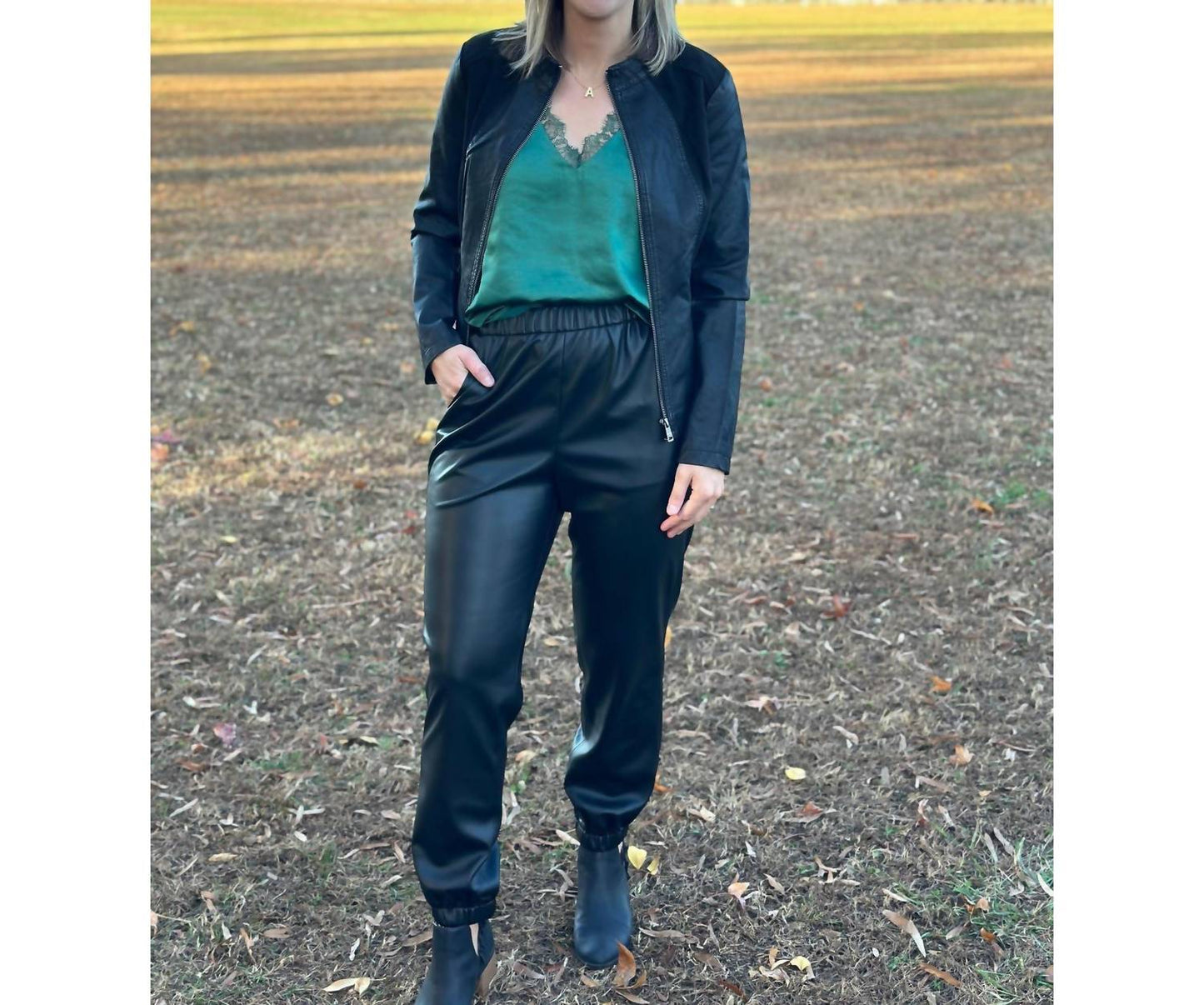 Z Supply - Lenora Faux Leather Jogger