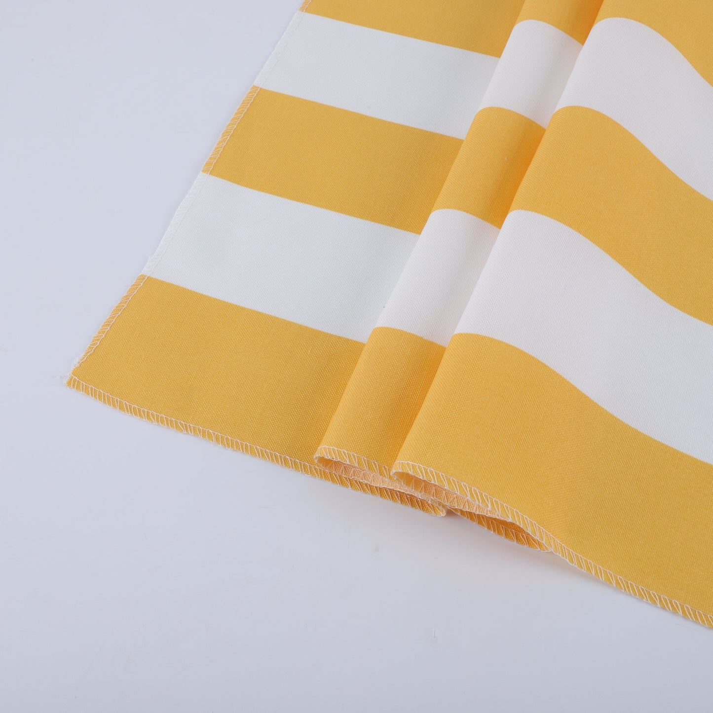 2-Piece High Back Patio Chair Cushion Set, Yellow/White