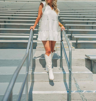 Buddylove - Vestido curto com mangas franzidas