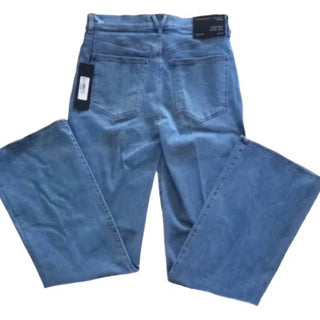 Veronica Beard - Calça jeans Crosbie de perna larga com bolsos aplicados