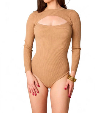 Buddylove - Body Nadia com recorte de manga comprida