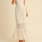 Klesis - Gracia Tiered Ruffled Lace Maxi Dress
