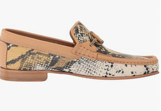 Donald Pliner - Mocassim masculino de couro Dacio