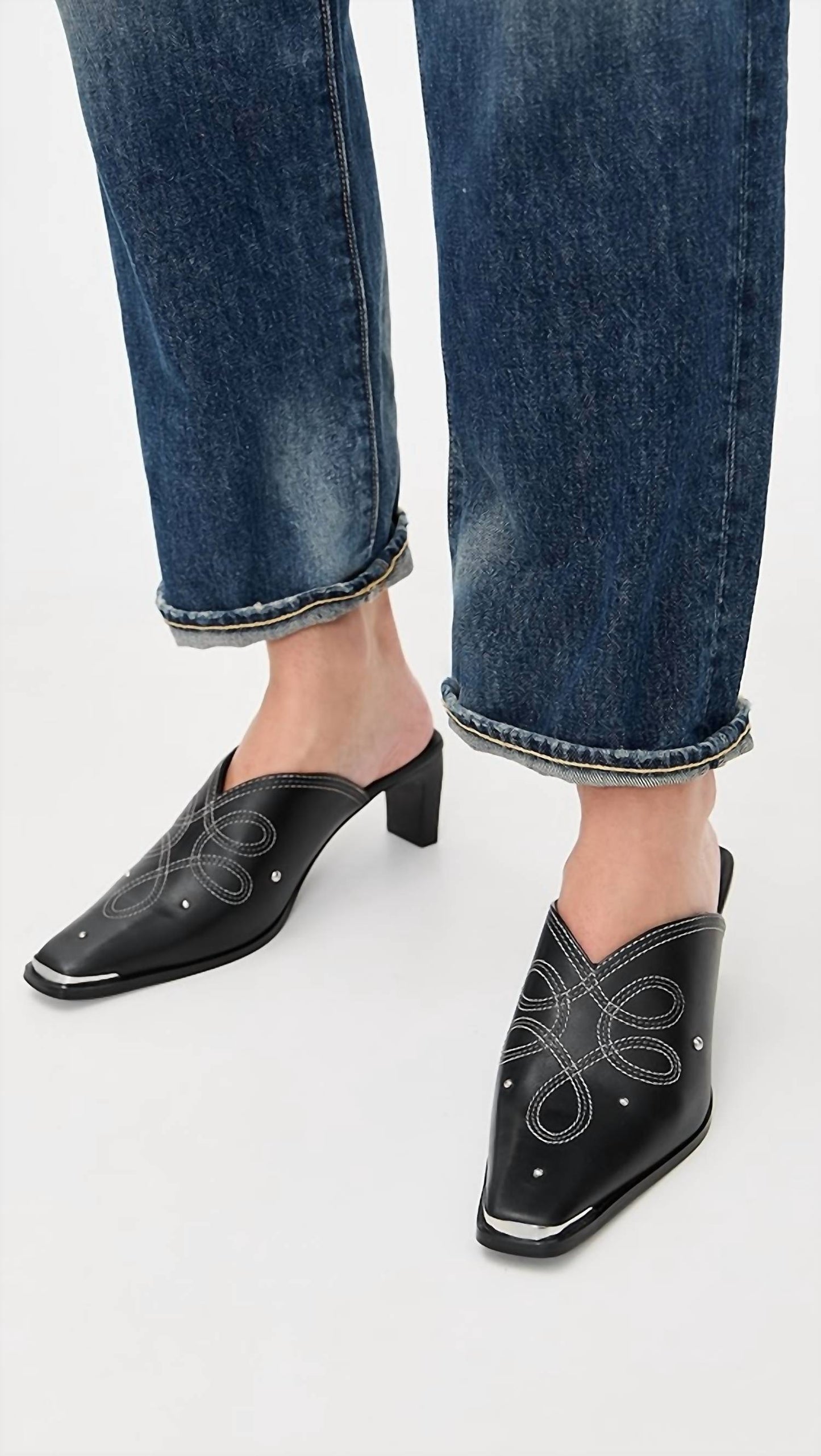 Free People - Women's Roxi Metal Tip Mules