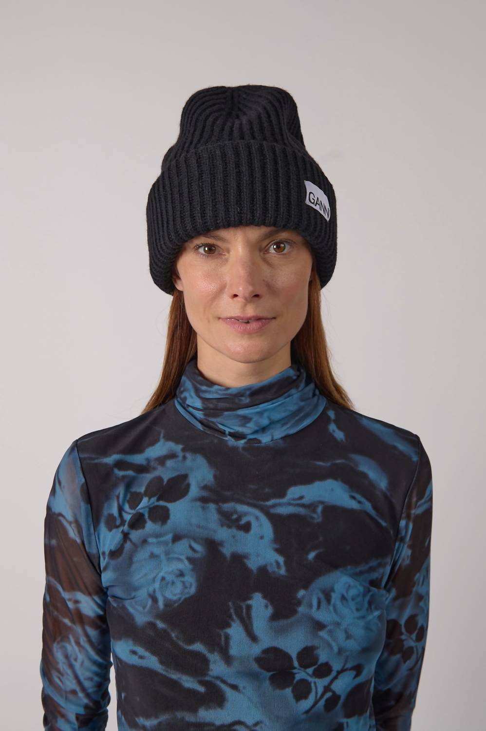 Ganni - Women's Structured Rib Beanie