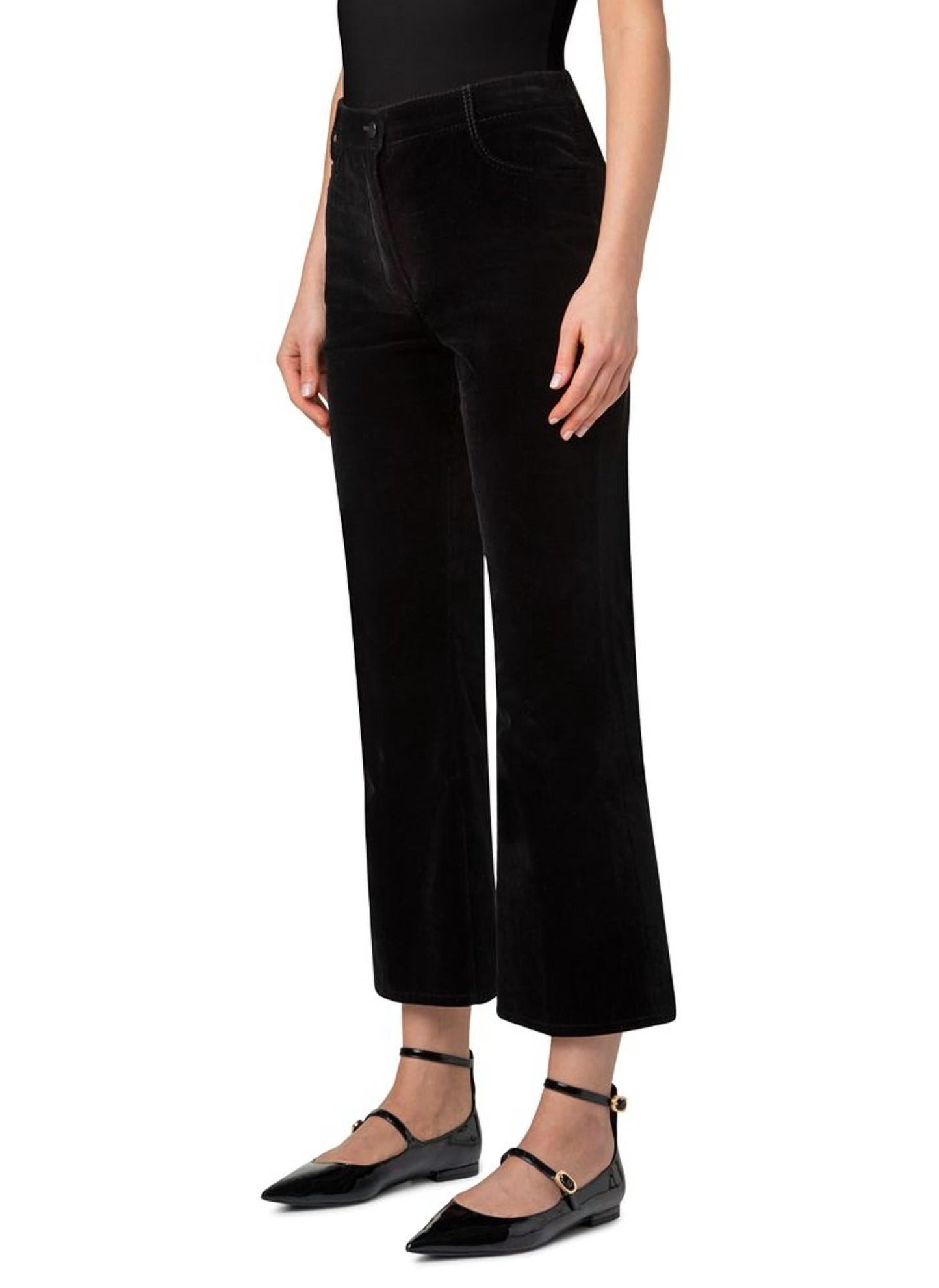 Akris Punto - Cali Velvet Ankle Bootcut Pants