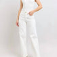 Judy Blue - High Waist Double Button Trouser Wide Jeans