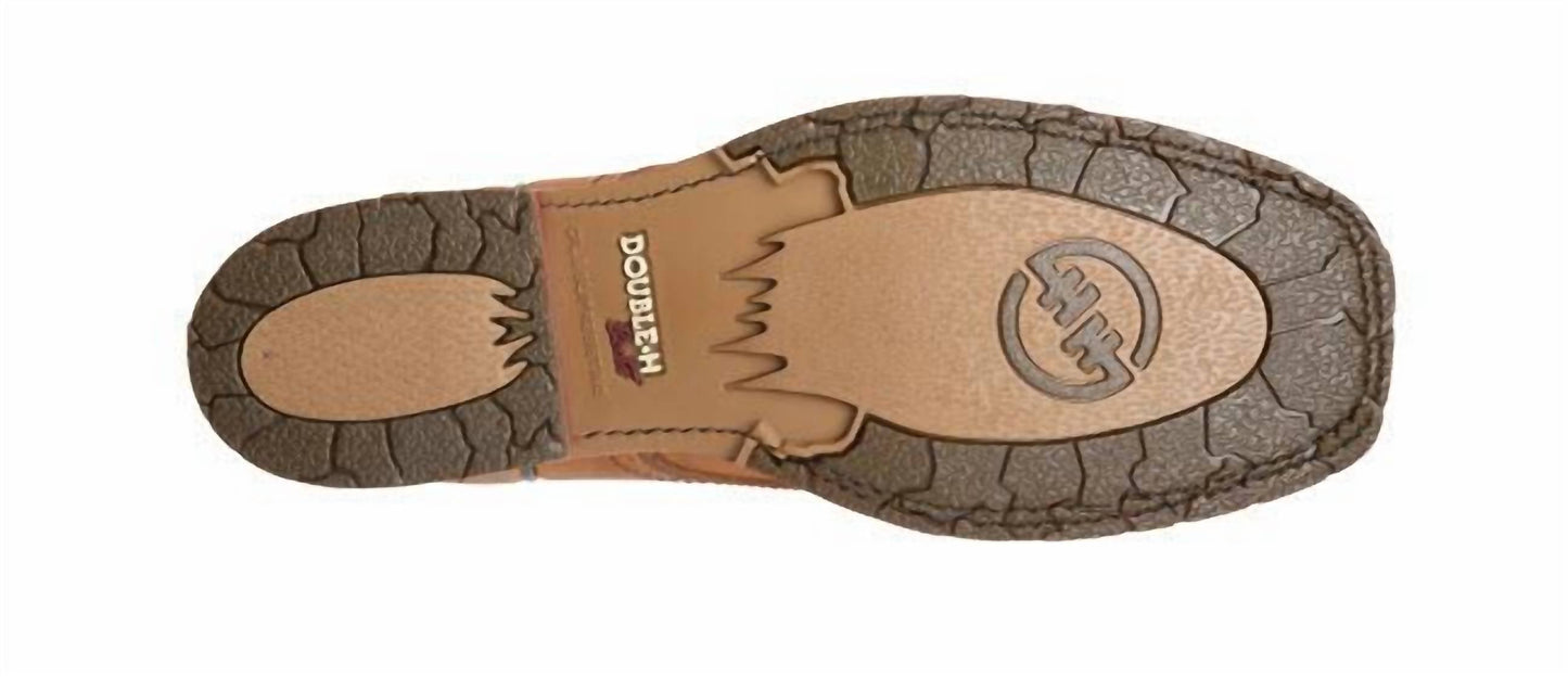 Double-H Boots - Men's Odie Ice Sole Square Toe Western Boot