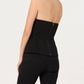 Astr - Annemarie Strapless Button Detail Top