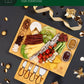 Cheese Board Set w/knives, 16.5“x11”