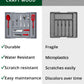 Silverware Drawer Organizer, Gray (9 Slots)