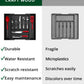 Silverware Drawer Organizer, Black (9 Slots)