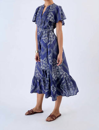 Beyond By Vera - Vestido Midi Leni com Decote em V