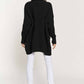 Davi & Dani - DENIM COLLAR AND POCKET KNIT CARDIGAN