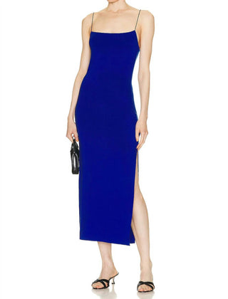 Enza Costa - ITALIAN VISCOSE STRAPPY SIDE SLIT MAXI DRESS