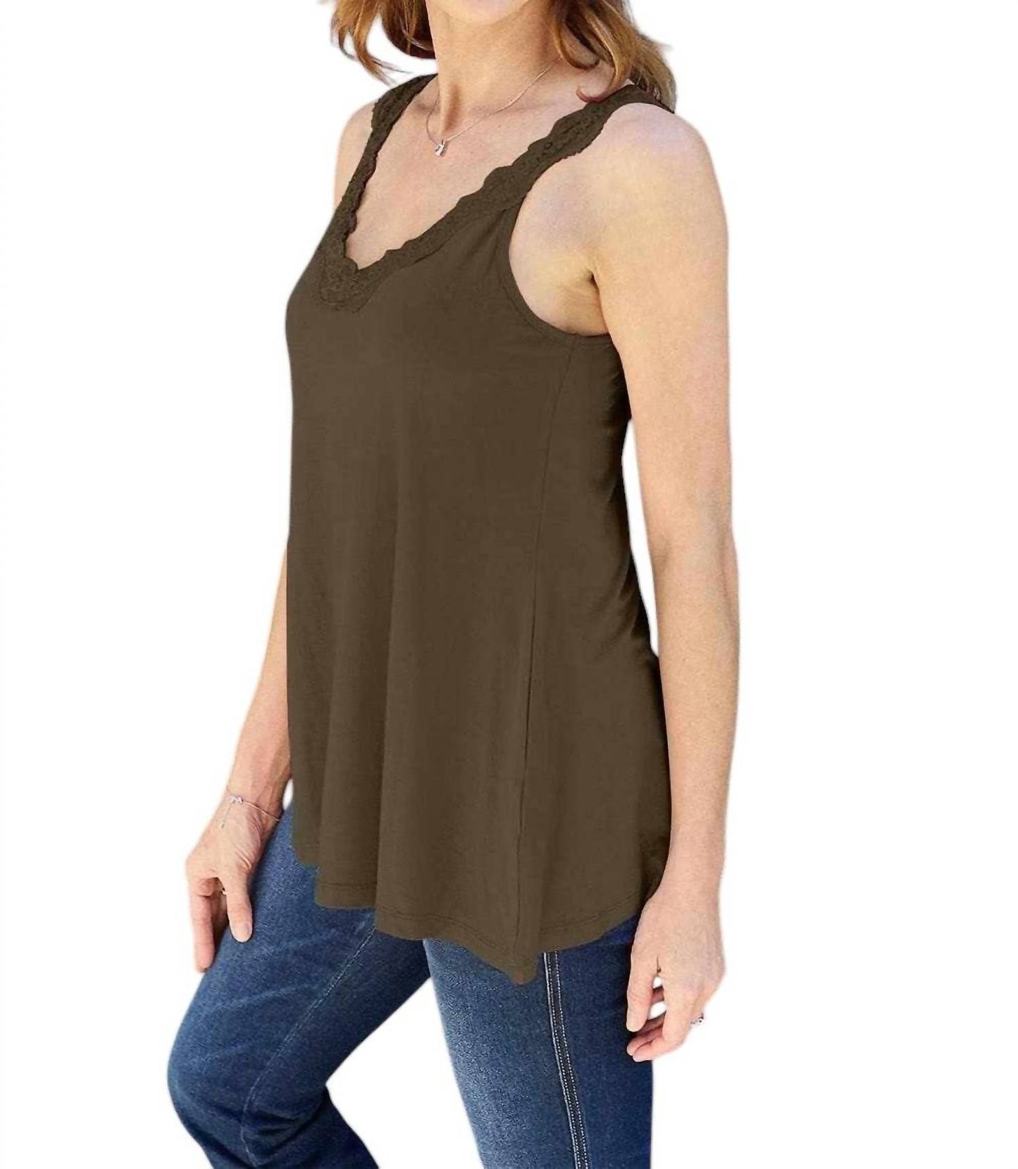 Basic Bae - Effortless Elegance Lace V-Neck Cami
