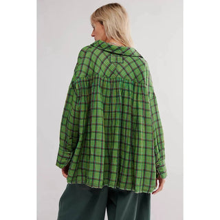 Free People - Cardiff Plaid Top