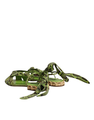 Dolce & Gabbana - Women's Ankle Wrap Sandals Shoes