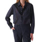 Cissa - Shorty Cotton Silk Sheer Stripe Shirt