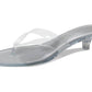 Steve Madden - Women's Tracie Y2k Jelly Thong Kitten Heel Sandal