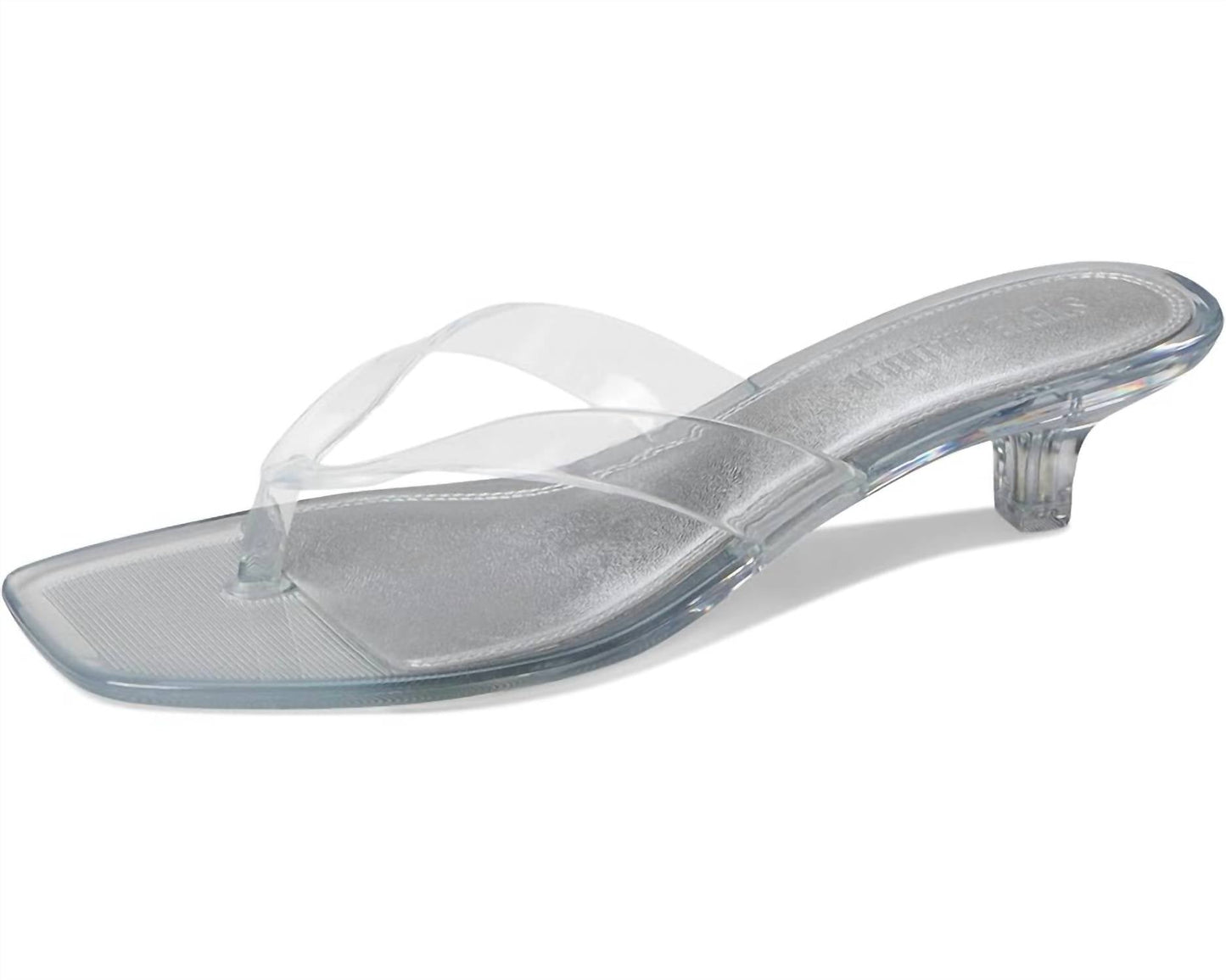 Steve Madden - Women's Tracie Y2k Jelly Thong Kitten Heel Sandal