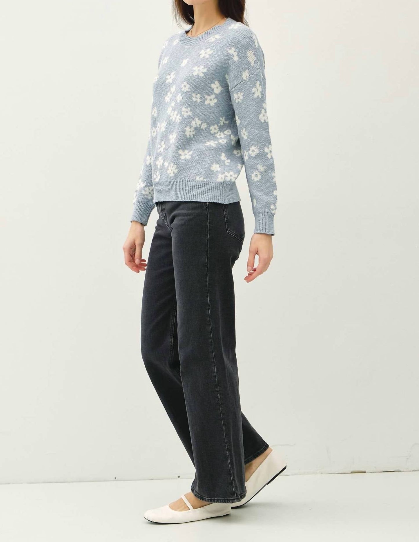 Be Cool - Floral Sweater Top