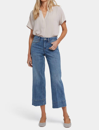 Nydj - Calça jeans Teresa de perna larga e tornozelo