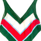 Ted Baker - Women's Paisly V Neck Striped Tank Top