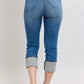 Trendsi - Women's Judy Blue Full Size Skinny Cuff Capris Jeans With Pockets Plus Size