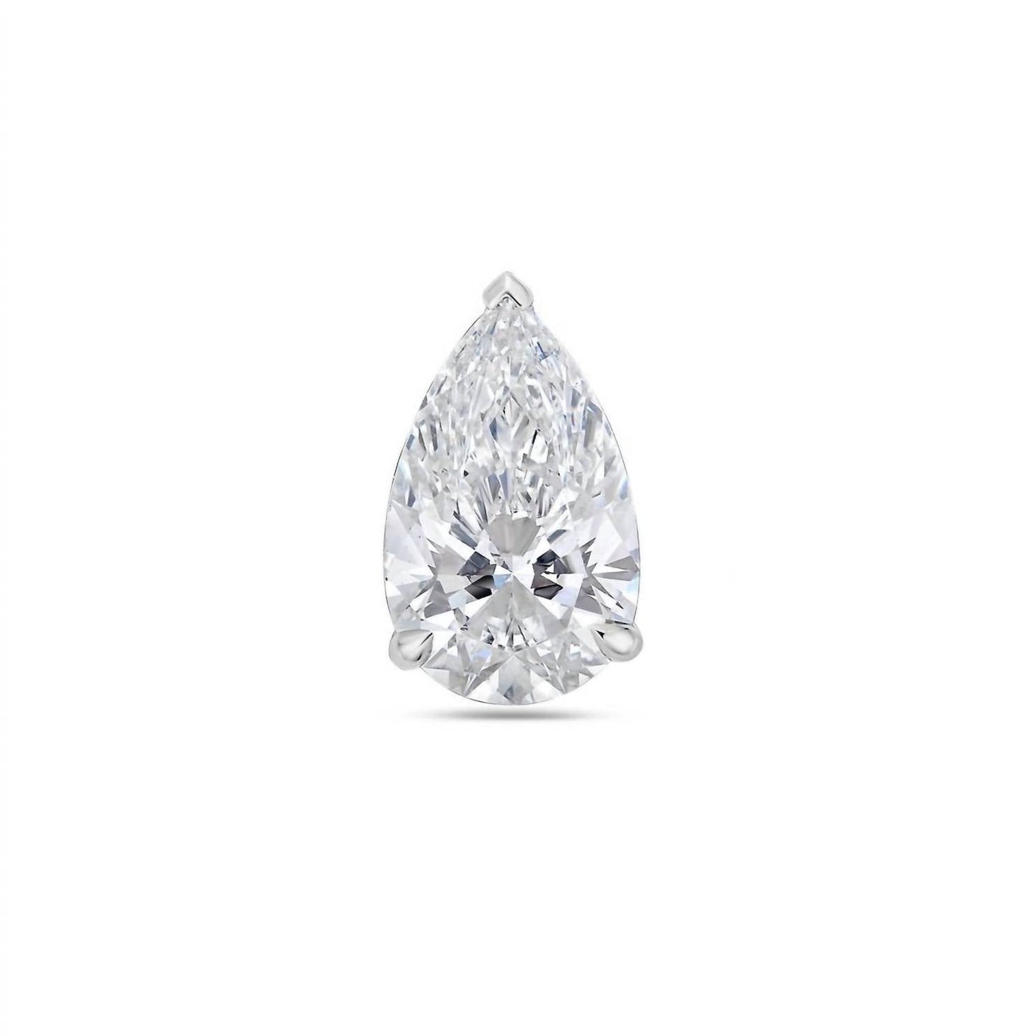 Diana M Jewels - 5.13 Cts Pear Shape Lab Diamond Stud Earrings