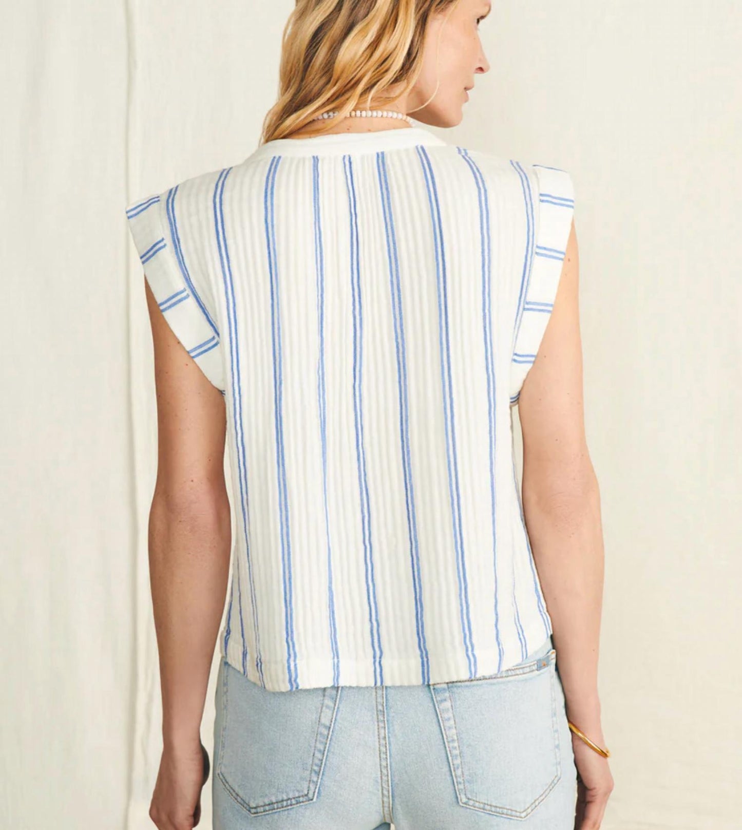 Faherty - Dream Cotton Gauze Dylan Top