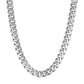 14k White Gold 22 inch Polished Curb Chain Necklace