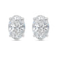 Diana M Jewels - 8.00 Cts Lab Grown Oval Cut Stud Earrings