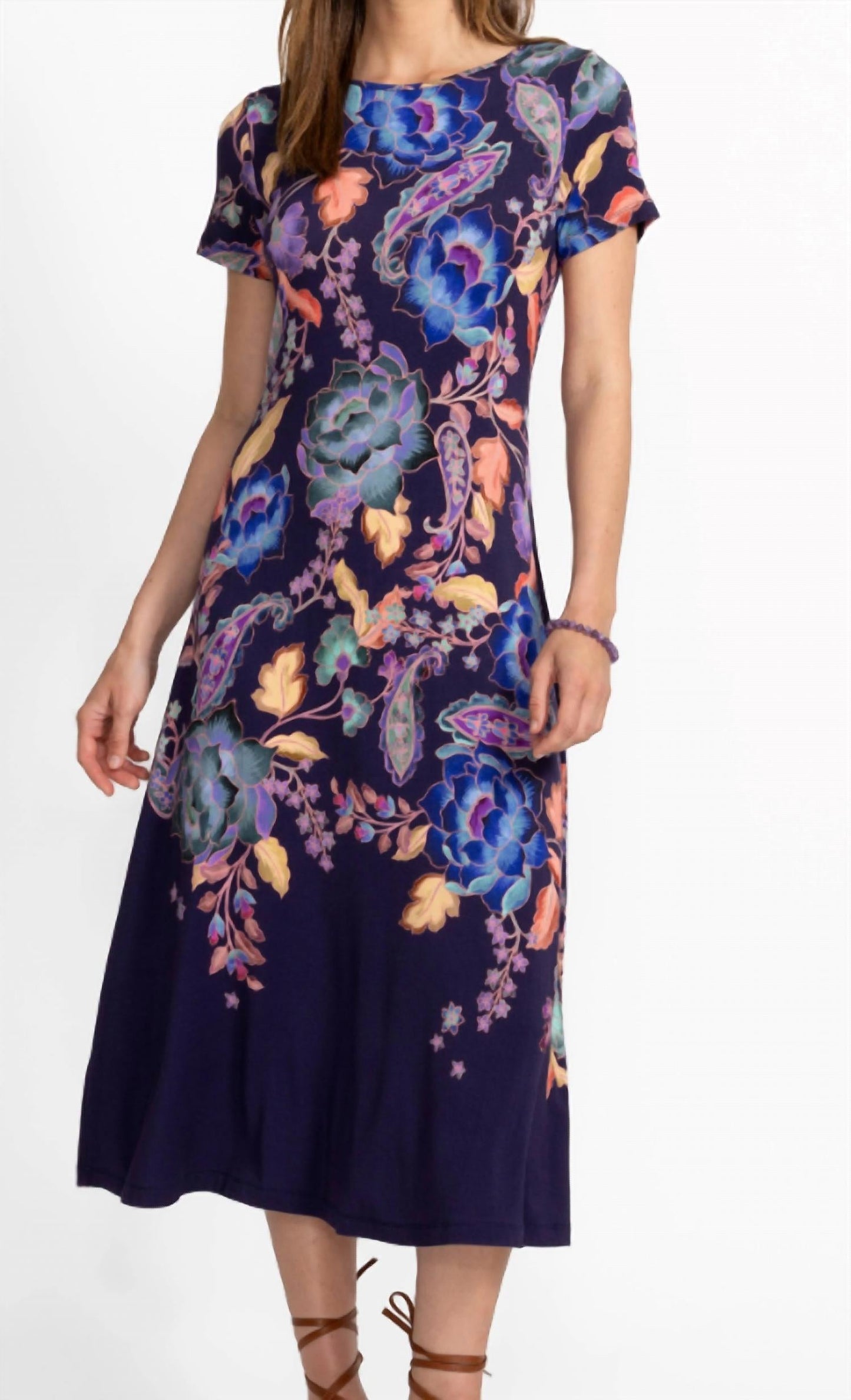 Johnny Was - Janie Favorite Boatneck Cap Sleeve Dress